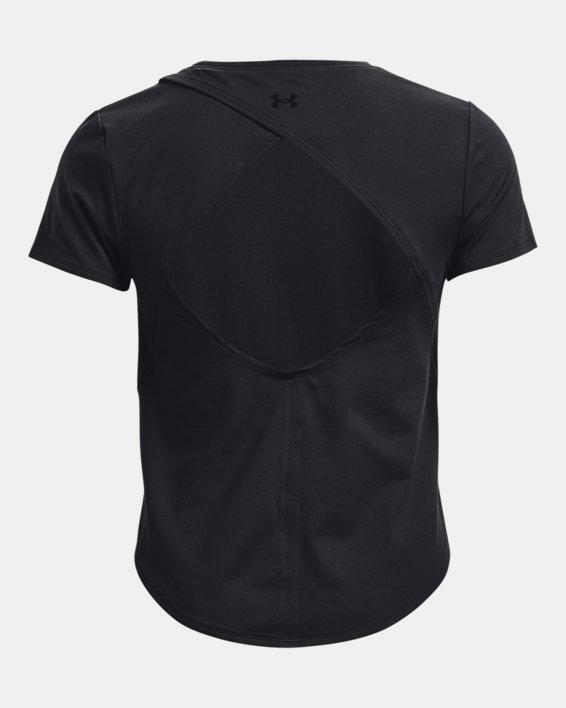 Camiseta de manga corta UA Soft Knit para mujer, Black, pdpMainDesktop image number 5